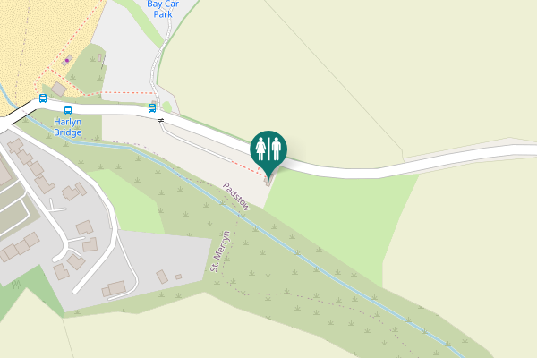 Map showing location of Padstow Toilet