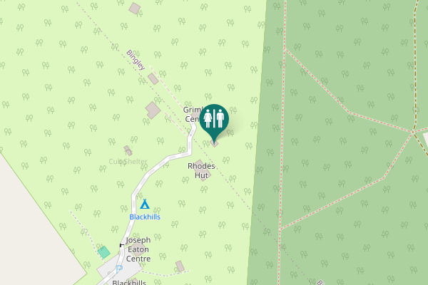 Map showing location of Millennium Way Toilet