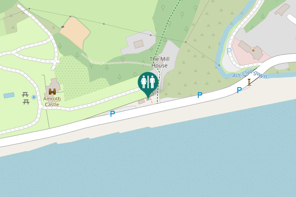 Map showing location of Saundersfoot Toilet