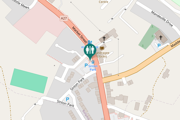 Map showing location of Market Street 84 Toilet