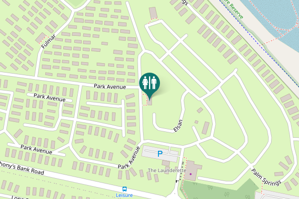 Map showing location of Elsan Toilet