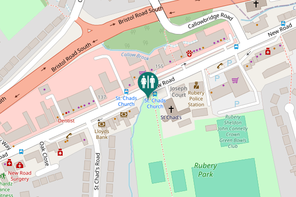 Map showing location of New Road 149 Toilet