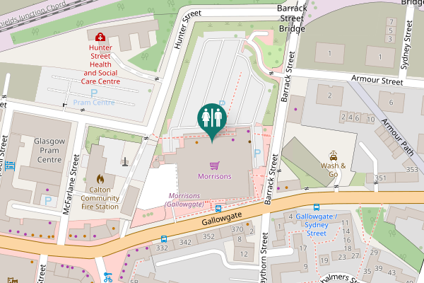 Map showing location of Gallowgate 293 Toilet
