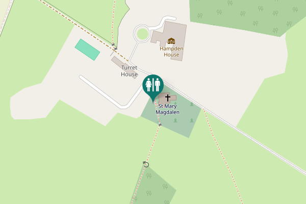 Map showing location of Speen Toilet