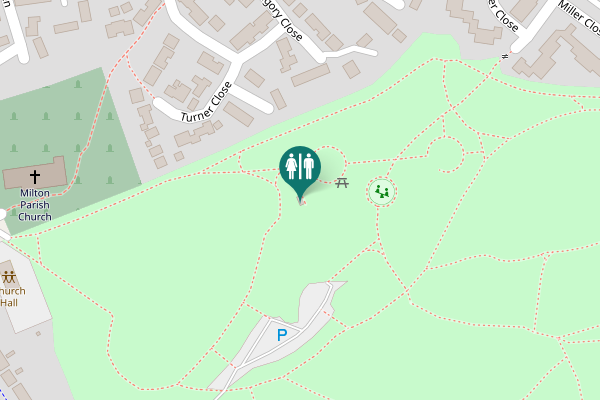 Map showing location of Turner Close Toilet
