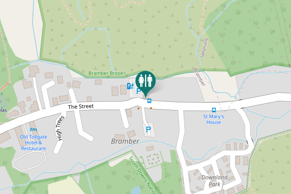Map showing location of The Street Toilet