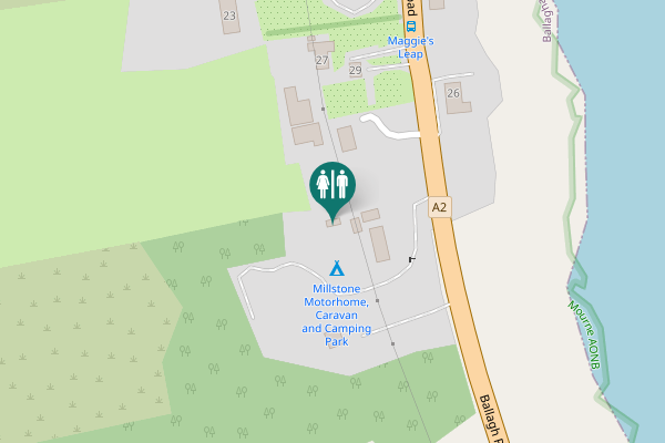 Map showing location of Ballagh Road 35 Toilet