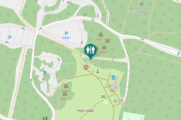Map showing location of Fire Road 12 Toilet