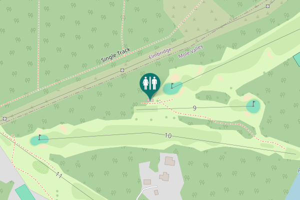 Map showing location of Single Track Toilet