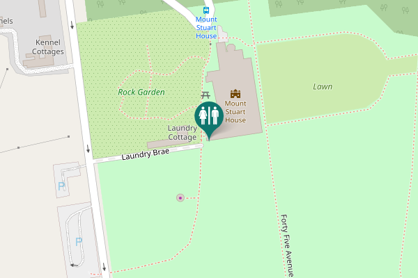 Map showing location of Laundry Brae Toilet