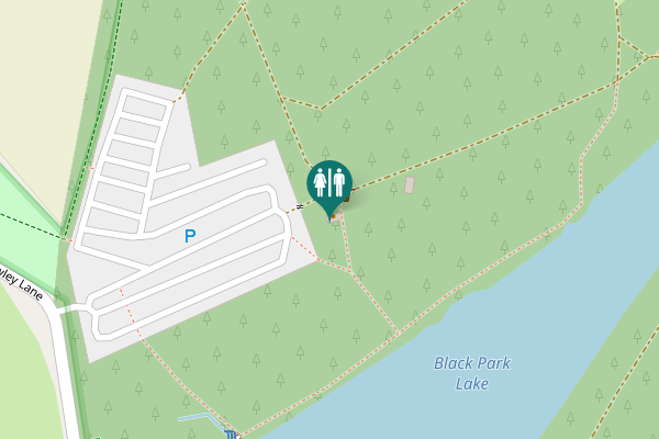 Map showing location of Black Park Road Toilet