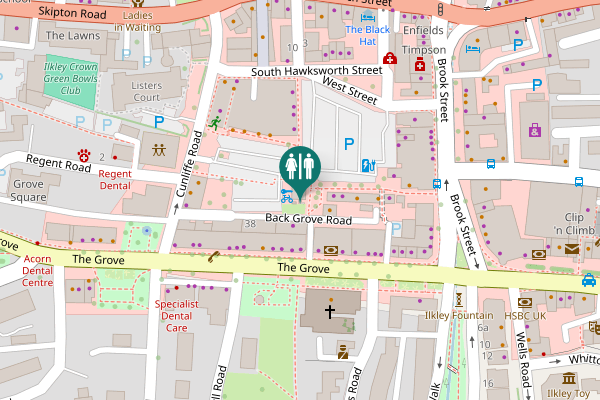 Map showing location of Changing Places Toilet