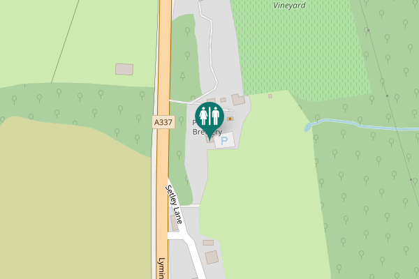 Map showing location of Lymington Road Toilet
