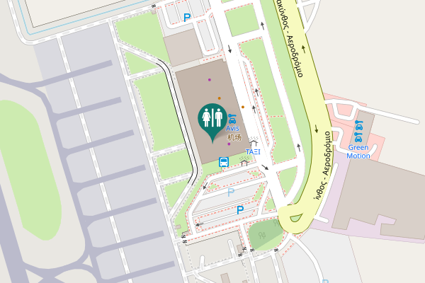 Map showing location of Laganas Municipal Unit Toilet