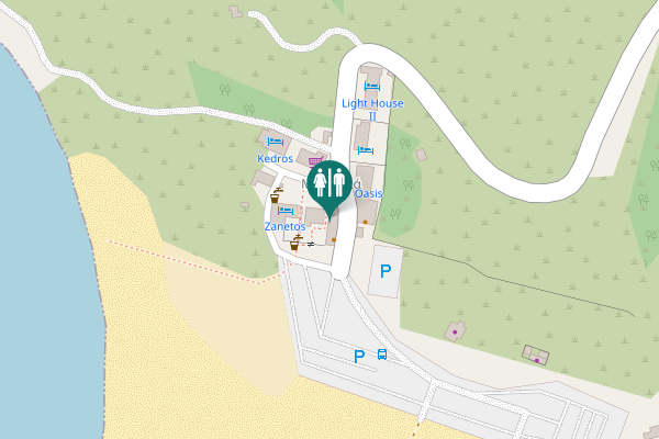 Map showing location of Municipality of Rhodes Toilet