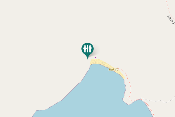 Map showing location of 7a Nera-Katapola Lighthouse Toilet