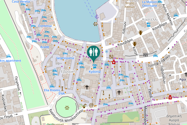 Map showing location of Ζαμπελίου Σπυρίδωνος 1 Toilet