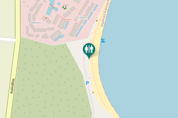Map showing location of Γεωργίου Δροσίνη Toilet