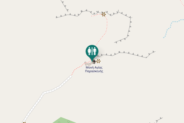 Map showing location of Μονοδένδρι Toilet