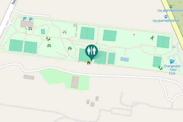 Map showing location of Ερυθραίας 22 Toilet