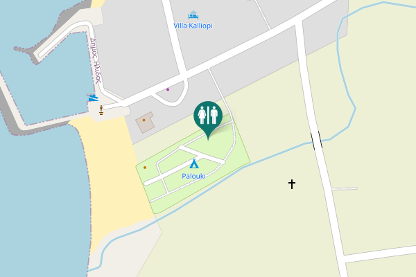 Map showing location of Amaliada Municipal Unit Toilet