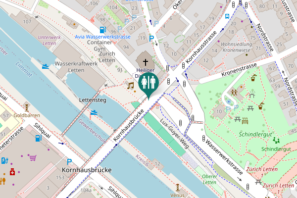 Map showing location of Lettenareal