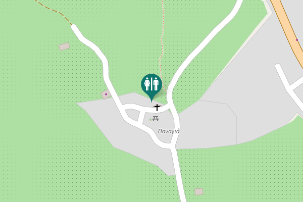 Map showing location of Virgin Mary Toilet