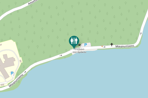 Map showing location of Μαυριωτίσσης Toilet