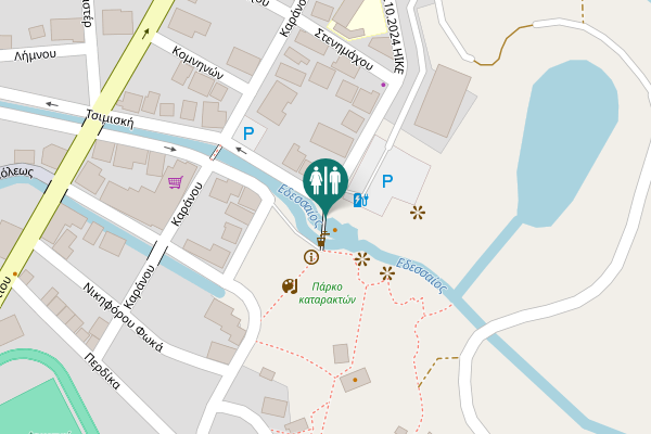 Map showing location of Τσιμισκή Toilet