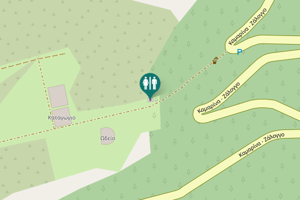 Map showing location of Καμαρίνα - Ζάλογγο Toilet