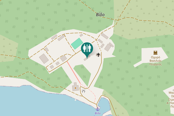 Map showing location of Corfu Toilet