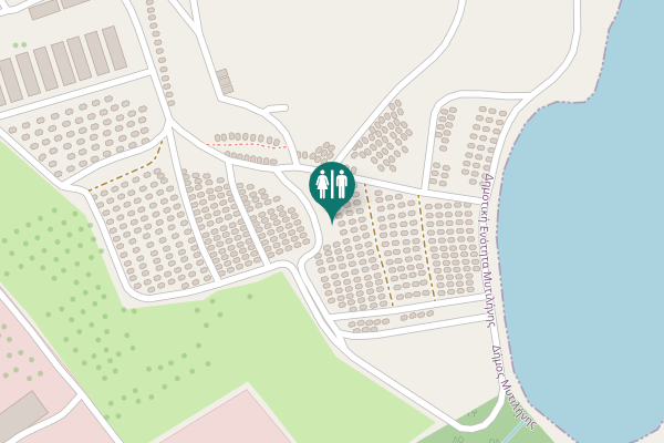Map showing location of Μυτιλήνης - Θερμής Toilet