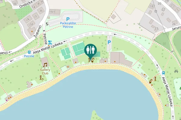 Map showing location of Aleja Matije Ljubeka 29 Toilet