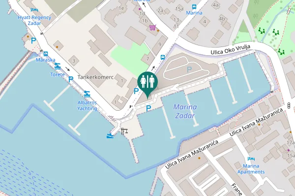 Map showing location of Ulica Ivana Meštrovića 2 Toilet
