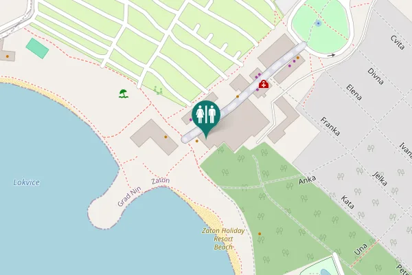 Map showing location of Zaton Toilet
