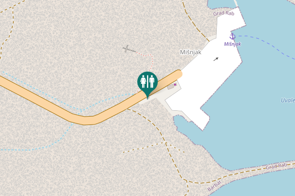 Map showing location of D105 Toilet