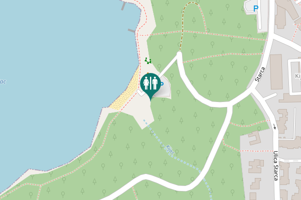 Map showing location of Ŝetaliŝte Antuna Koste Toilet