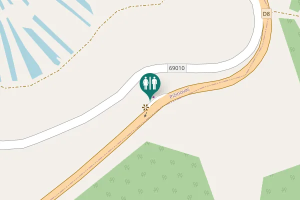 Map showing location of D8 Toilet
