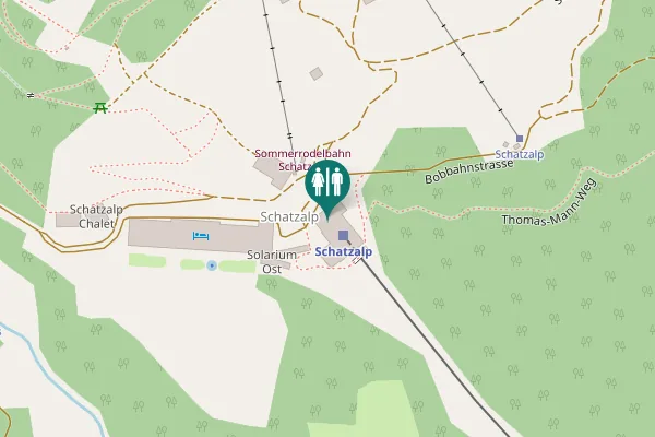 Map showing location of Bobbahnstrasse Toilet