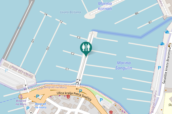 Map showing location of D503 Toilet
