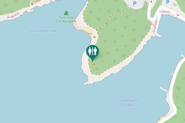 Map showing location of Put Sv. Fuske 96 Toilet