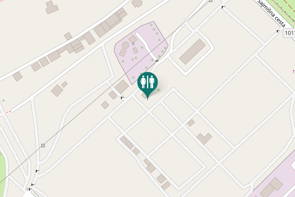 Map showing location of Tišinska ulica 71 Toilet