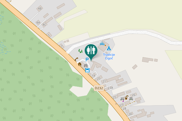 Map showing location of 16 Toilet