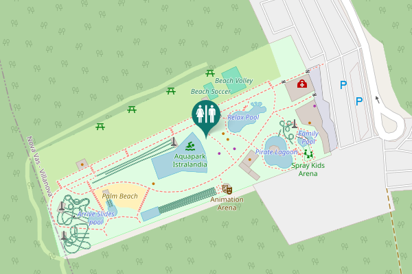 Map showing location of 1 Toilet