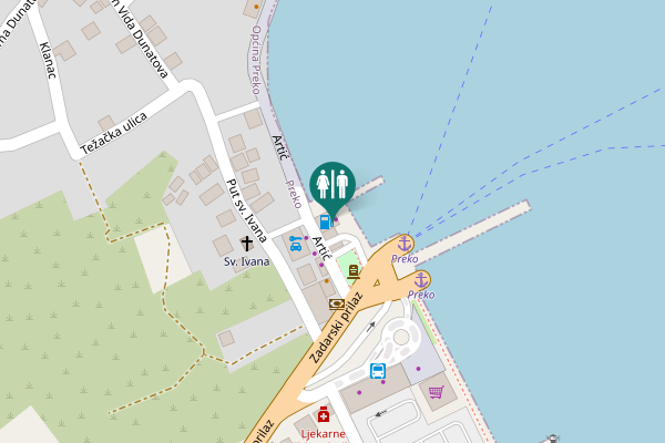 Map showing location of Artić 4 Toilet