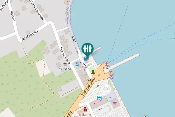 Map showing location of Artić 4 Toilet