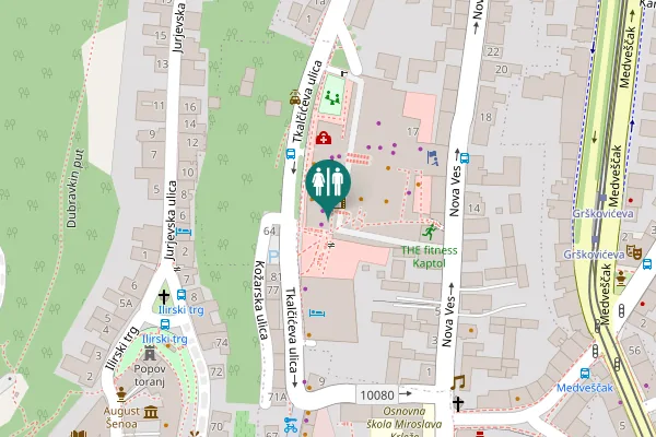 Map showing location of Nova Ves 17 Toilet