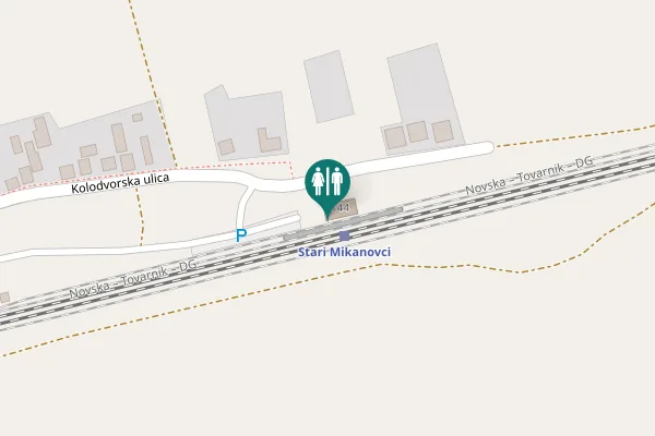Map showing location of Kolodvorska ulica 144 Toilet