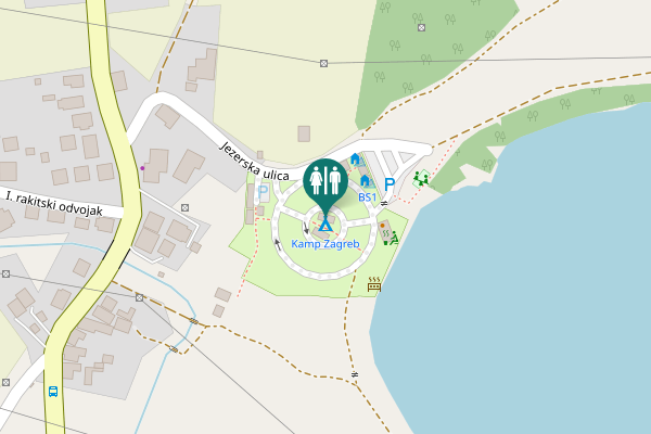 Map showing location of Jezerska ulica 6 Toilet