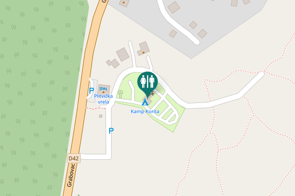 Map showing location of Grabovac 319 Toilet
